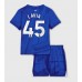 Chelsea Romeo Lavia #45 Hjemmedraktsett Barn 2025-26 Korte ermer (+ Korte bukser)